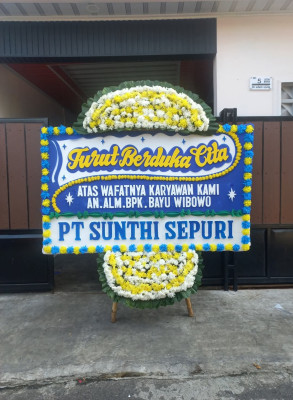 Papan Bunga Duka di Sikadamai